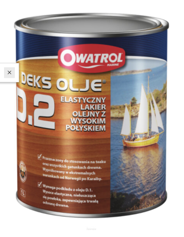 Owatrol D2 Marine 2,5 l – lakier olejny bezbarwny do drewna teakowego i egzotycznego