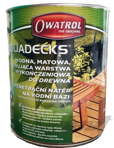 Owatrol Aquadecks Movingui 0,1 l – olej próbny do desek i drewna tarasowego