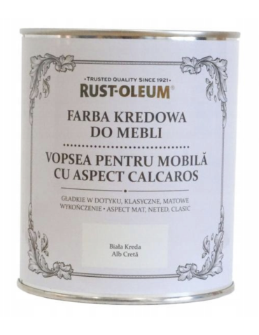 RustOleum Farba kredowa do mebli Biała 0.75L
