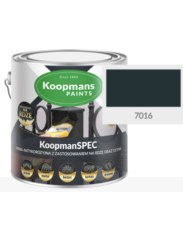 KoopmanSPEC farba antykorozyjna RAL7016 poj: 5L