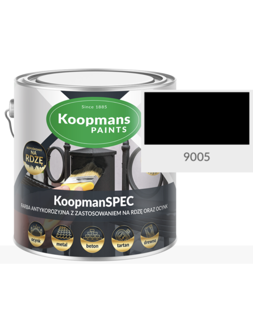 KoopmanSPEC farba antykorozyjna RAL 9005 0.75L