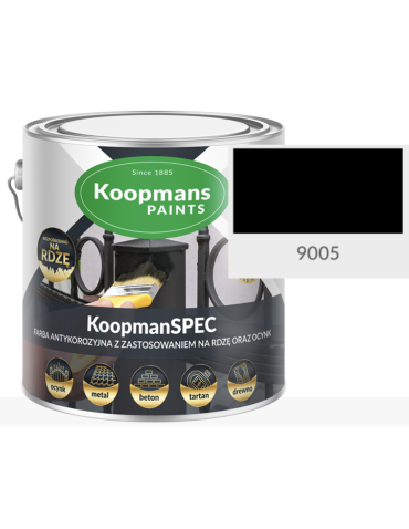 KoopmanSPEC RAL 9005 5L farba antykorozyjna na rdzę metal