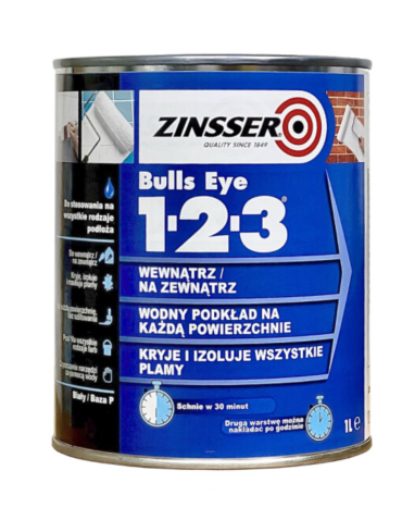 Zinsser Bulls Eye 1-2-3 1L – grunt akrylowy