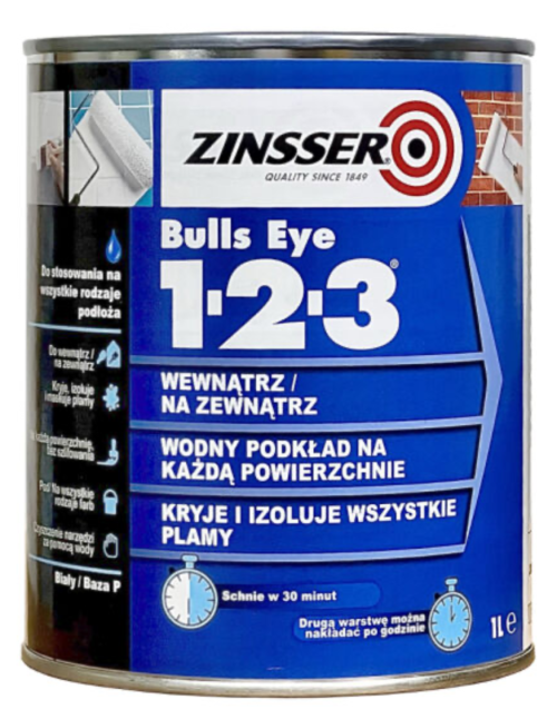 Zinsser Bulls Eye 1-2-3 2,5L uniwersalny grunt akrylowy