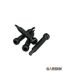Czarny wkręt nierdzewny Gardin Pro TX15 4,2×30 mm do legarów aluminiowych