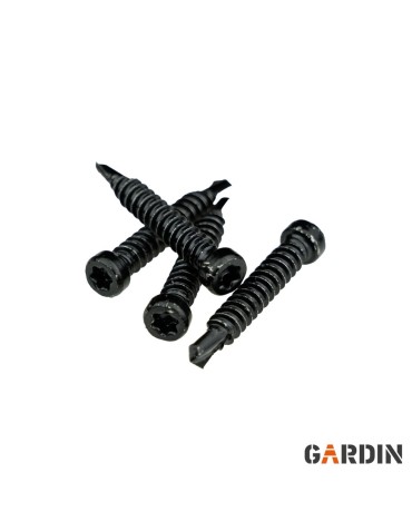 Czarny wkręt nierdzewny Gardin Pro TX15 4,2×30 mm do legarów aluminiowych