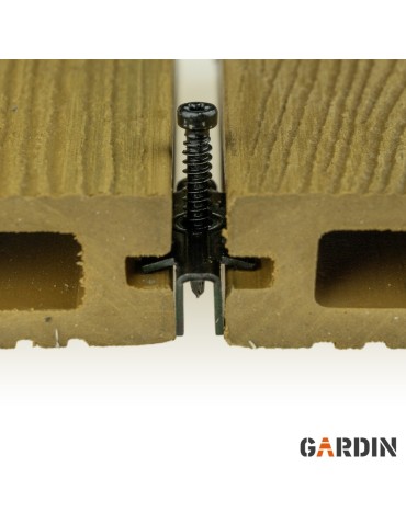 Czarny wkręt nierdzewny Gardin Pro TX15 4,2×30 mm do legarów aluminiowych